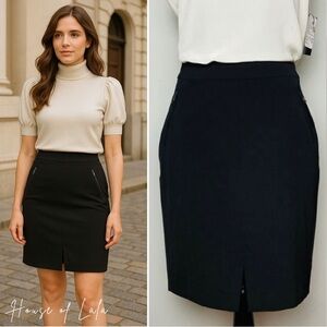 NWT Mexx black pencil skirt. Business casual preppy style. Size 10 medium